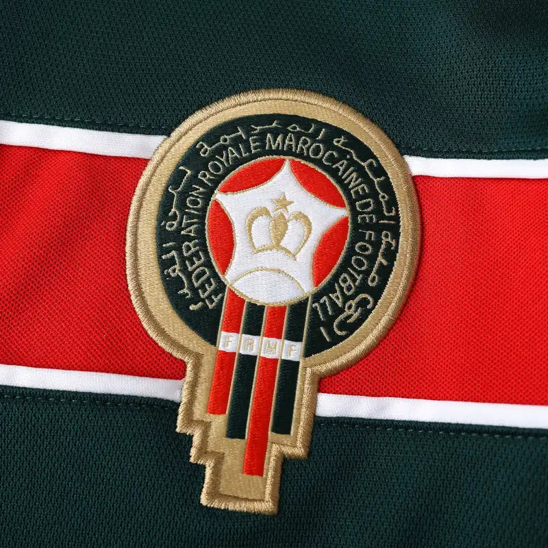 Morocco National Team 1998 Home Retro Jersey – Dark Green World Cup Fan Version
