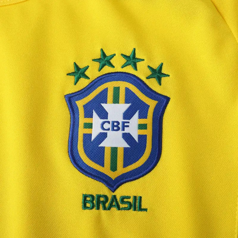 Brazil Home Retro 2002 – Classic Yellow & Green Men's Football Jersey | Fan Version