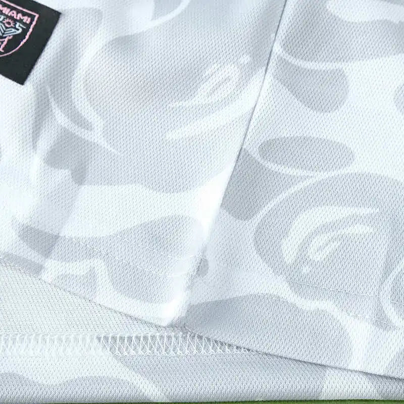 Inter Miami CF x BAPE A Bathing Ape Collaboration Fan Version Jersey 2023/24 – White Camo Football Shirt