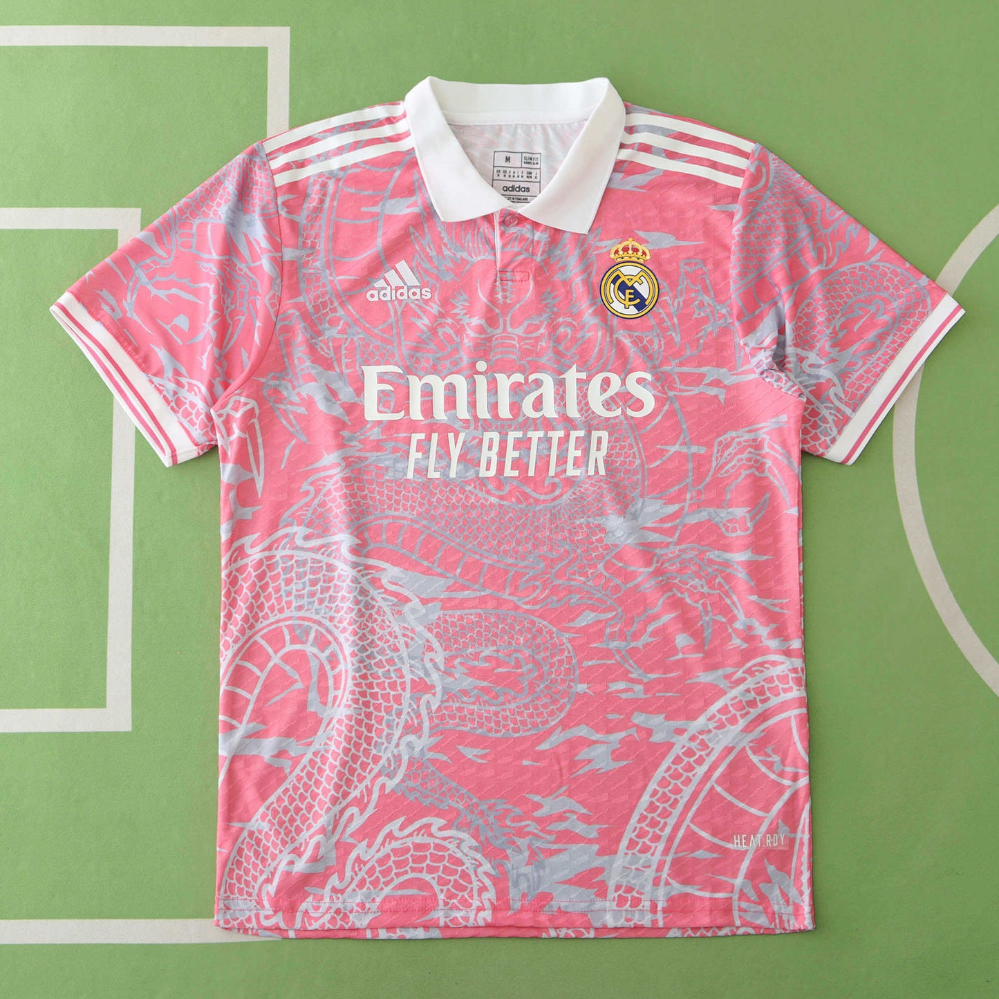 Real Madrid 2024/25 Pink Dragon Concept Jersey – Rose Pink Silver Adidas Fan Version