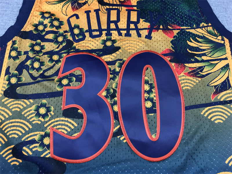 Stephen Curry #30 Golden State Warriors Mitchell & Ness 2023 Year of the Rabbit Chinese New Year Limited Edition Hardwood Classics Swingman Jersey