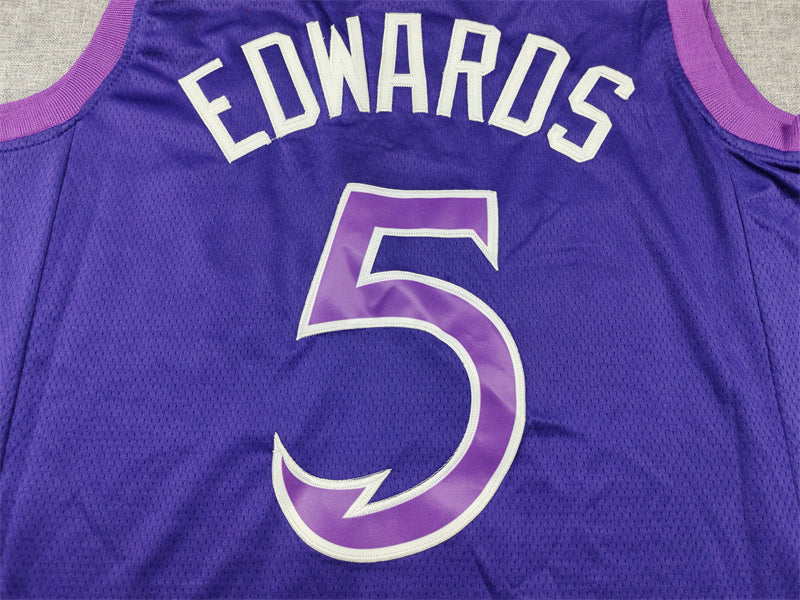 Anthony Edwards #5 Minnesota Timberwolves Purple 2023-24 City Edition Swingman Jersey – Nike Cursive Wolves