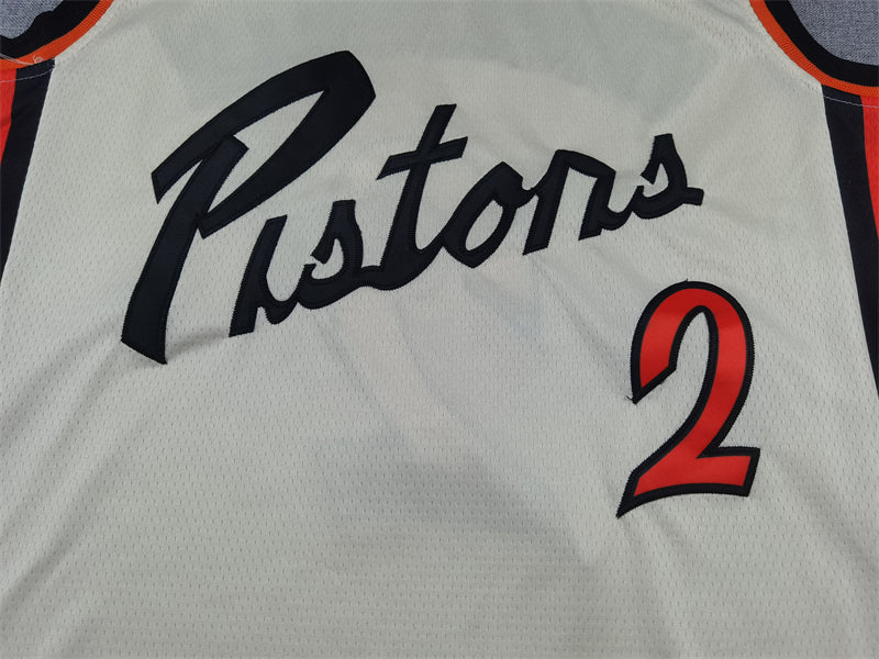 Men's Detroit Pistons Cade Cunningham #2 White 2024/25 Swingman Jerseys - City Edition