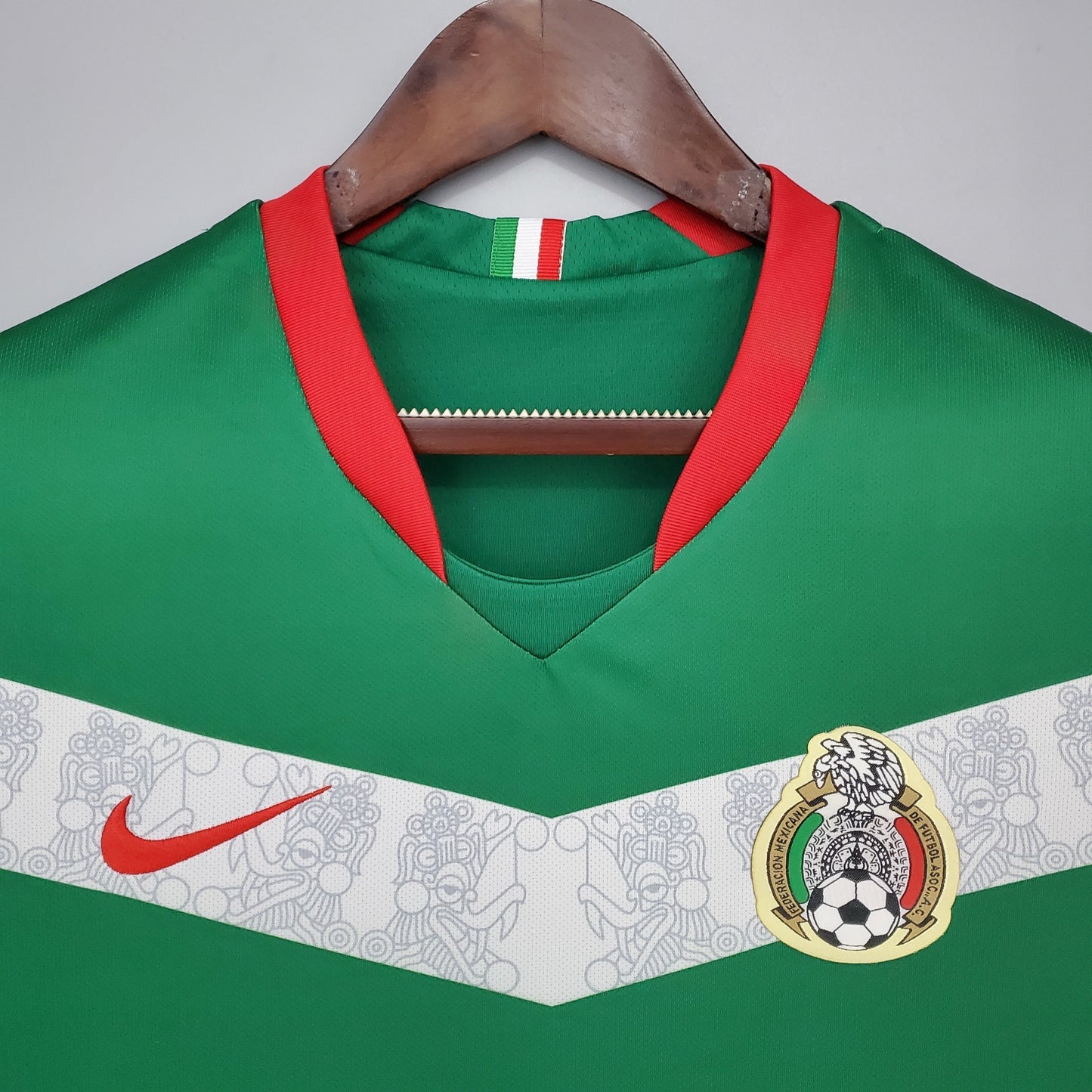 Mexico 2006 World Cup Home Retro Jersey – Green | White Chevron | Nike | El Tri Germany 06