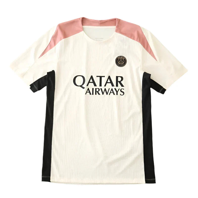 PSG 2024/25 Concept Jersey – White Pink Black Tri-Color Fan Version