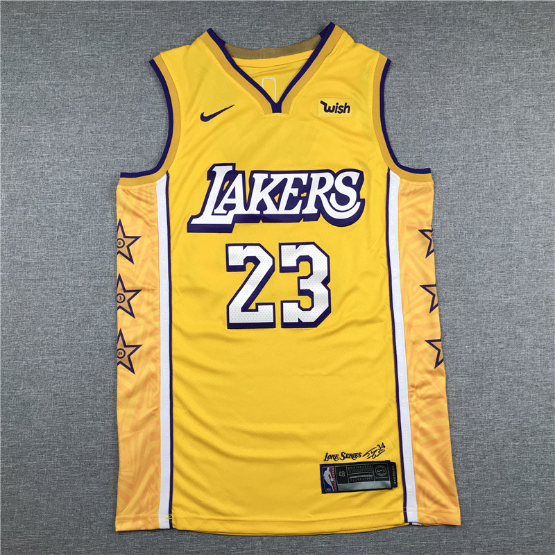 LeBron James #23 Los Angeles Lakers Gold 2019-20 City Edition "Love Series" Swingman Jersey