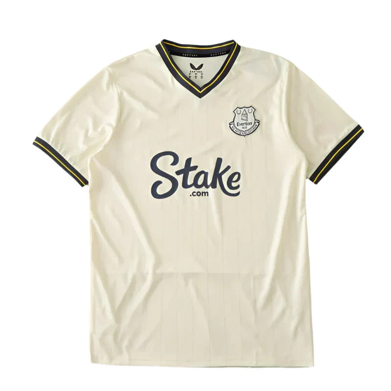 Everton F.C. Third Fan Jersey 2024/25 — Cream Castore Stake.com Edition