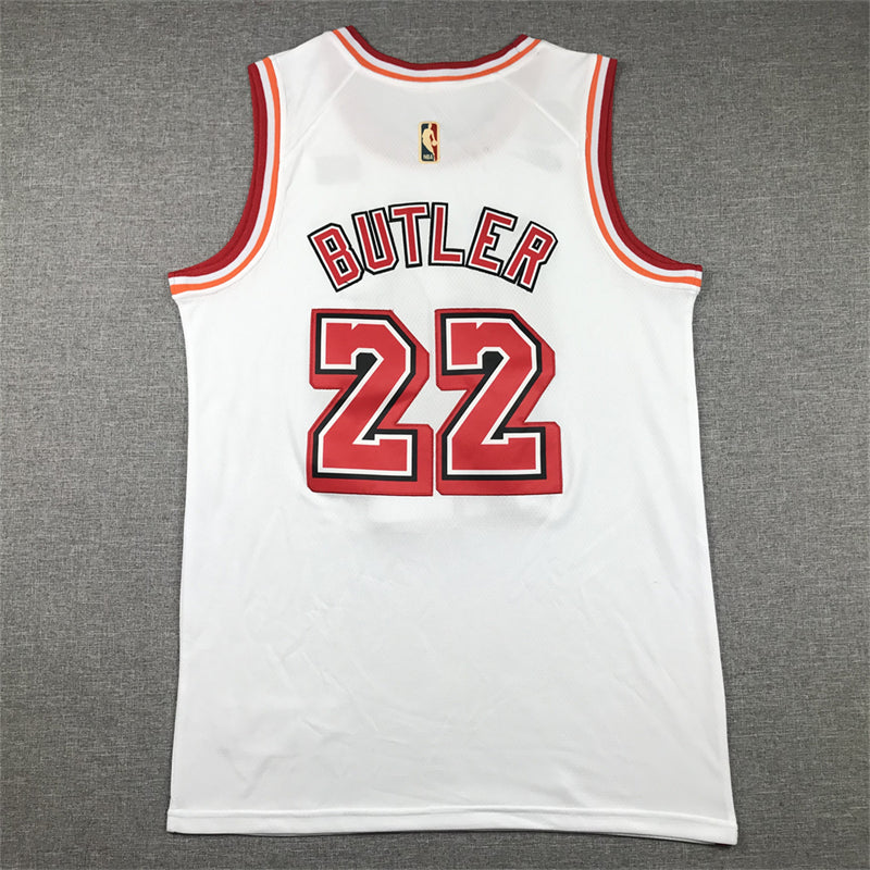 Men's Miami Heat Jimmy Butler #22 White 2022/23 Swingman Jerseys - Classic Edition