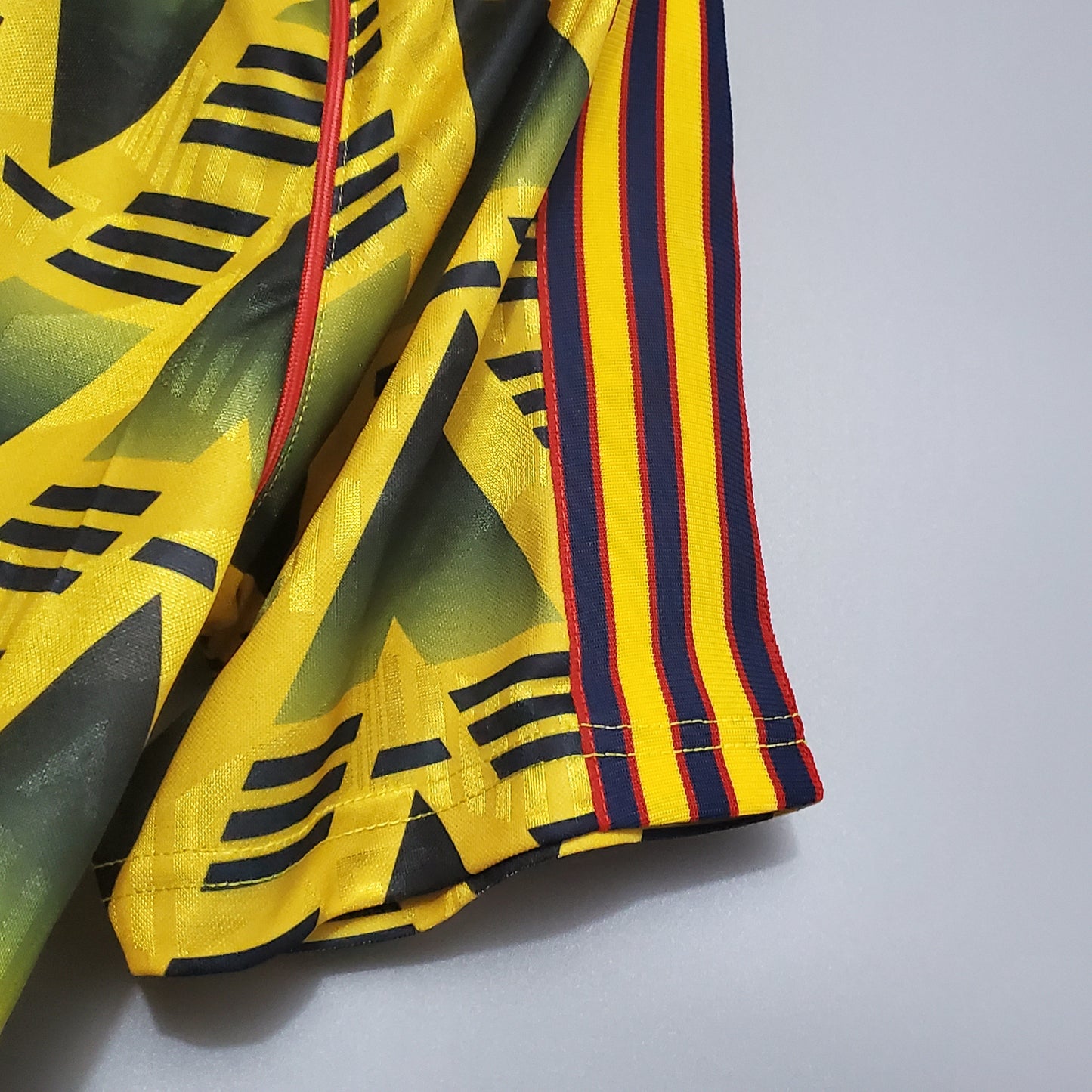 Arsenal 1991-93 Away Retro Jersey – The Bruised Banana | Classic Adidas Yellow JVC Kit
