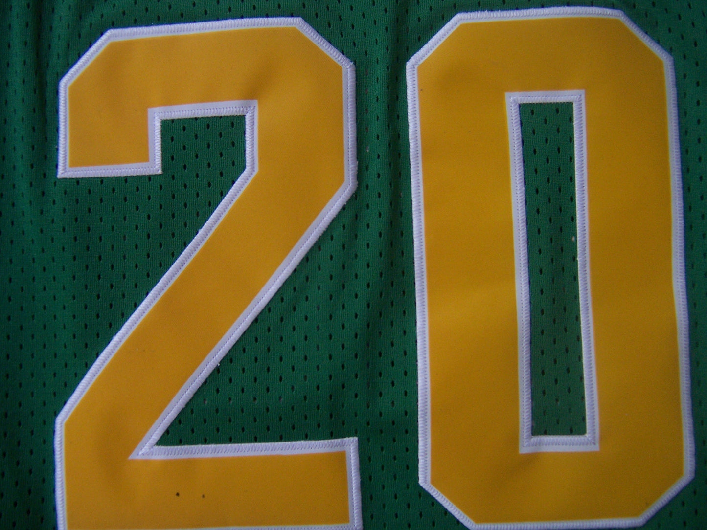 Gary Payton #20 Seattle SuperSonics Green Hardwood Classics Swingman Jersey – Mitchell & Ness White Band