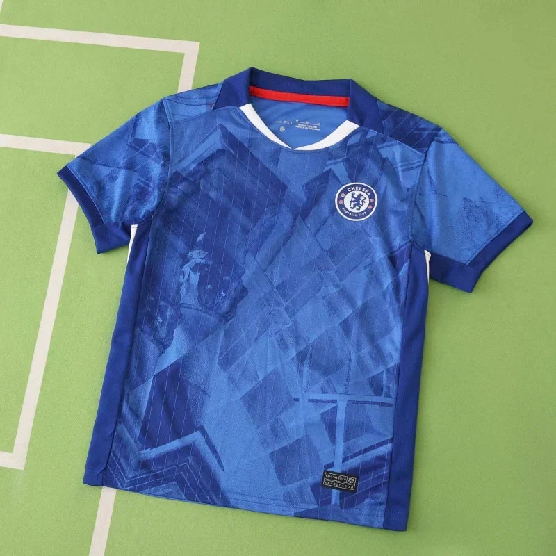 Chelsea FC 2025/26 Home Kids Jersey Kit – Official Replica