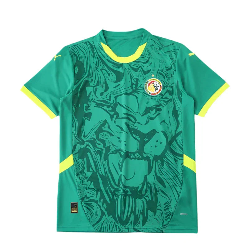 Senegal National Team 2025/26 Away Fan Jersey – Green Lion Print | Puma | Teranga Lions Kit