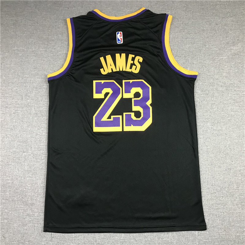 LeBron James #23 Los Angeles Lakers Black 2020-21 Earned Edition Championship Swingman Jersey