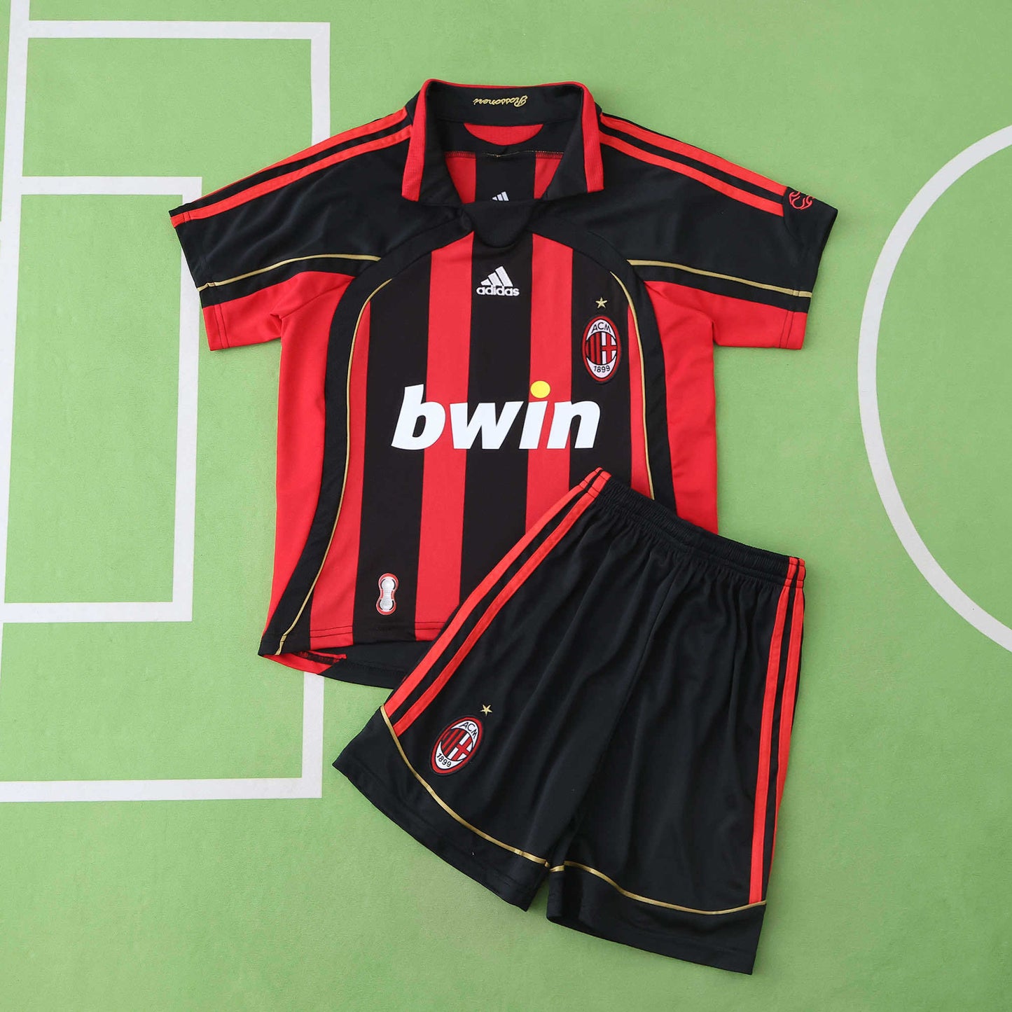 AC Milan 2006/07 Home Kids Kit | Retro Children's Jersey