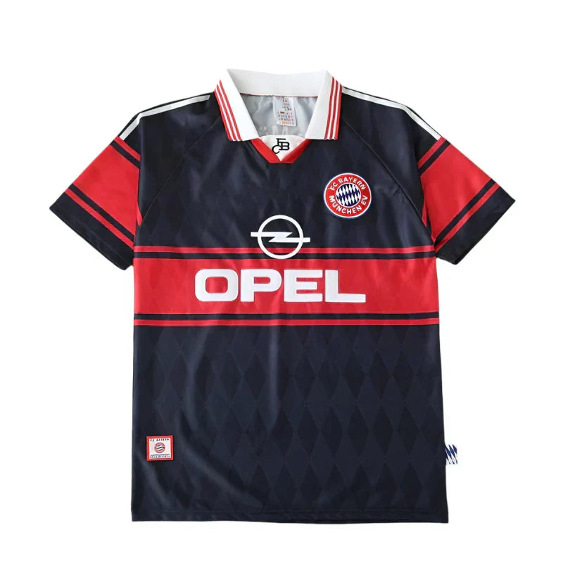 FC Bayern München Retro Fan Jersey 1997/99 – Classic Dark Navy & Red Throwback Shirt