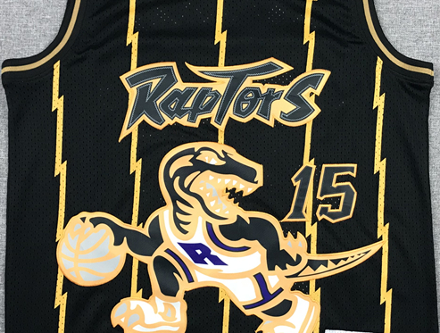 Men's Toronto Raptors Vince Carter 1998-99 Black Hardwood Classics Swingman Jerseys