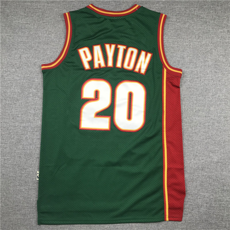 Gary Payton #20 Seattle SuperSonics Green Swingman Jersey – Mitchell & Ness 1995-96 Hardwood Classics