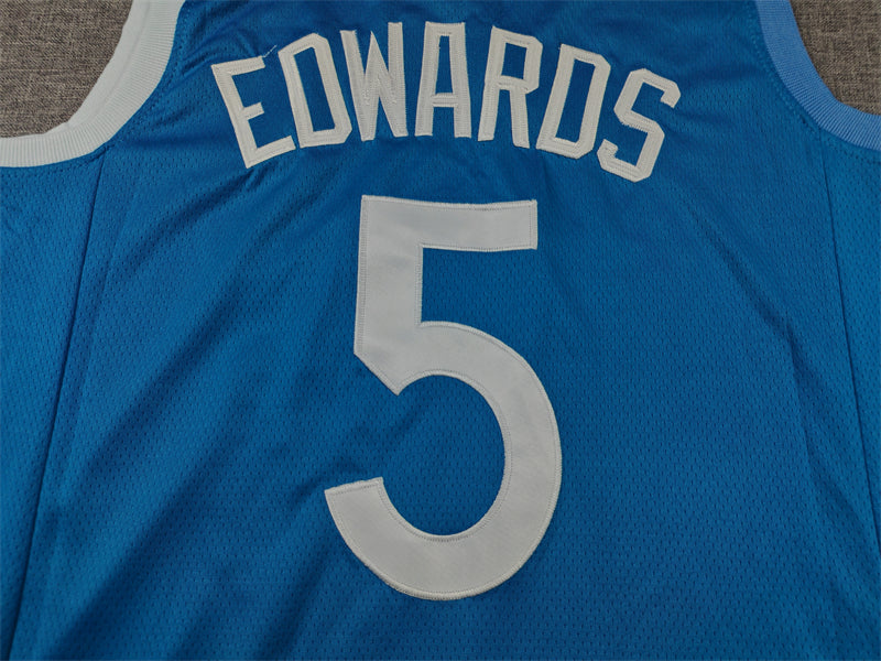 Anthony Edwards #5 Minnesota Timberwolves Light Blue 2021-22 City Edition Swingman Jersey – Nike MSP