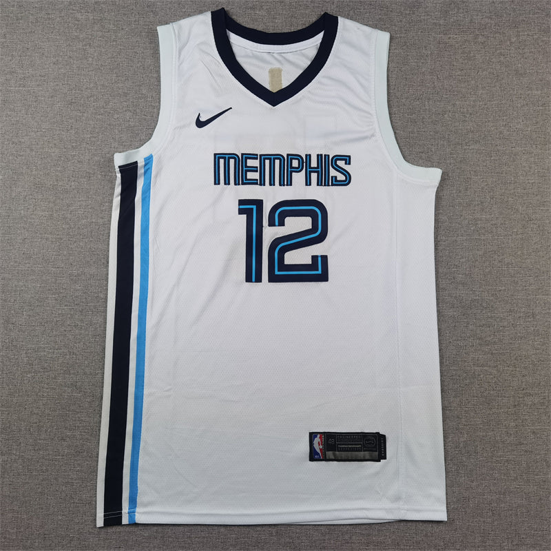 Men's Memphis Grizzlies Ja Morant #12 White 2022/23 Swingman Jerseys - Association Edition