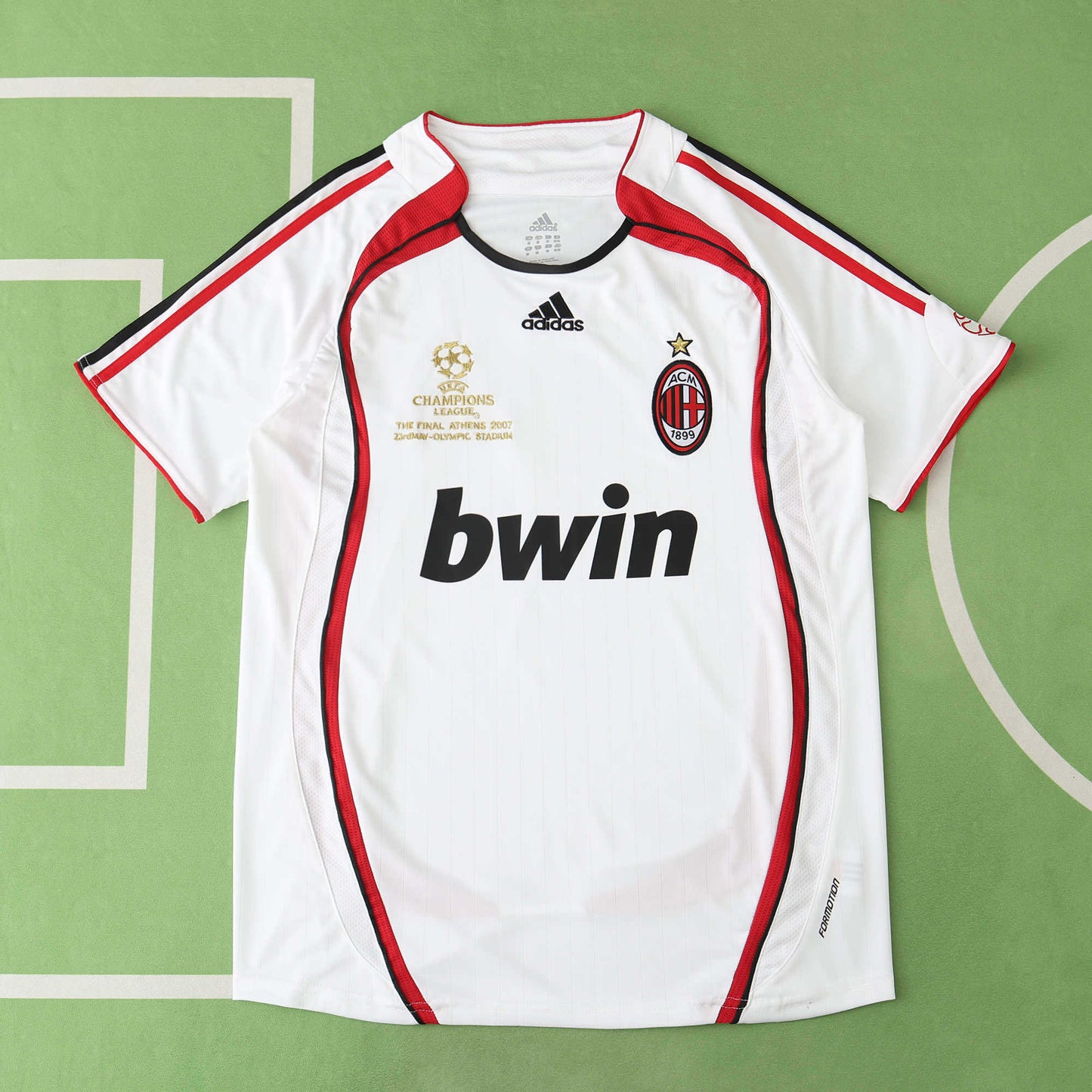 A.C. Milan Away Retro Soccer Jersey 2006/07 – Fan Version | Kaká #22 | Custom Name & Number