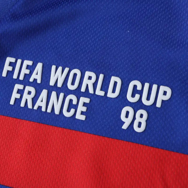 France National Team 1998 Home Retro Fan Jersey – World Cup Vintage Football Shirt