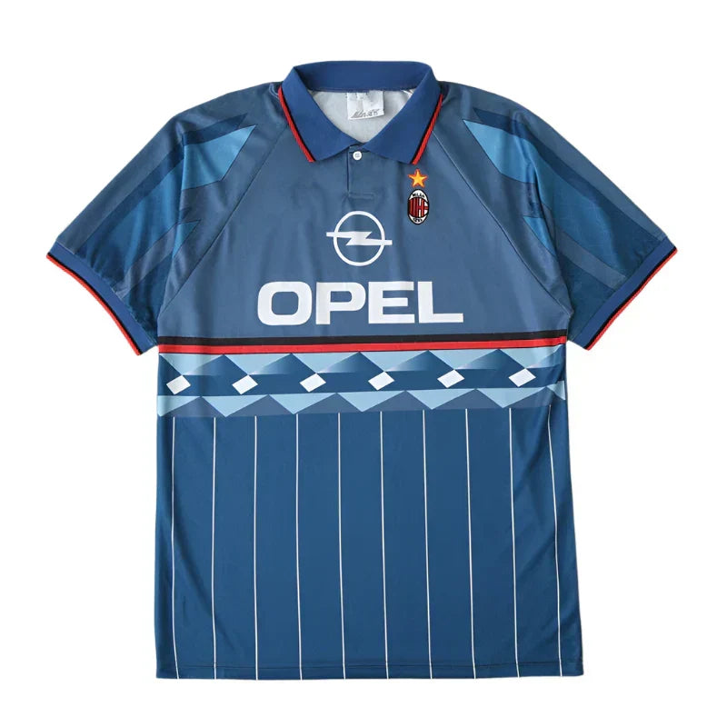 A.C. Milan Away Retro Soccer Jersey 1995/96 – Fan Version | Classic Rossoneri Kit