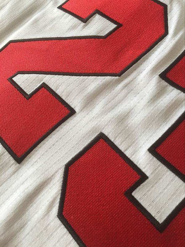 Michael Jordan #23 Chicago Bulls Mitchell & Ness 1996-97 White Home Trophy Hardwood Classics Authentic Jersey