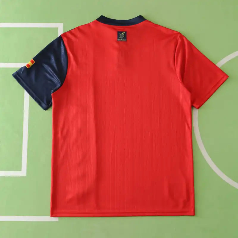 Spain National Team 1996 Home Retro Fan Jersey – Red & Navy | Euro Classic Kit | RFEF