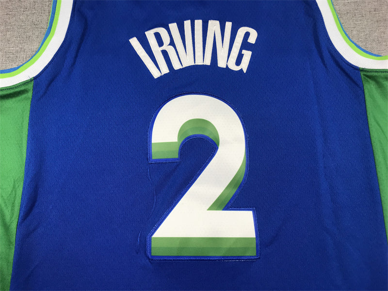 Kyrie Irving #2 Dallas Mavericks 2022/23 City Edition Swingman Jersey – Blue MFFL Retro