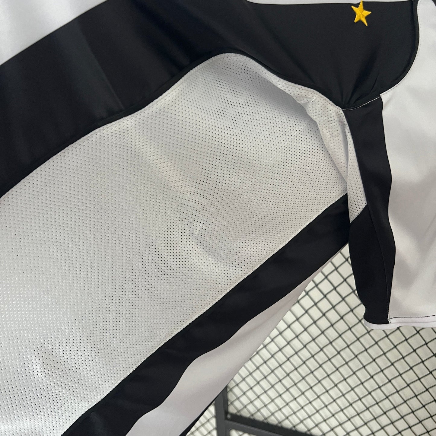 Juventus 2004-05 Home Jersey – Black White Stripe Nike Sky Sport Two Stars Fan Version Serie A Football Shirt