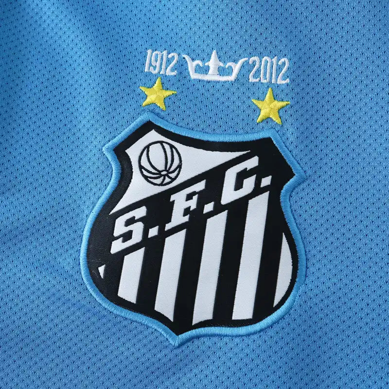 Santos FC Third Retro Fan Version 2012/13 – Nike Sky Blue Polo Collar Jersey | Neymar Jr #11