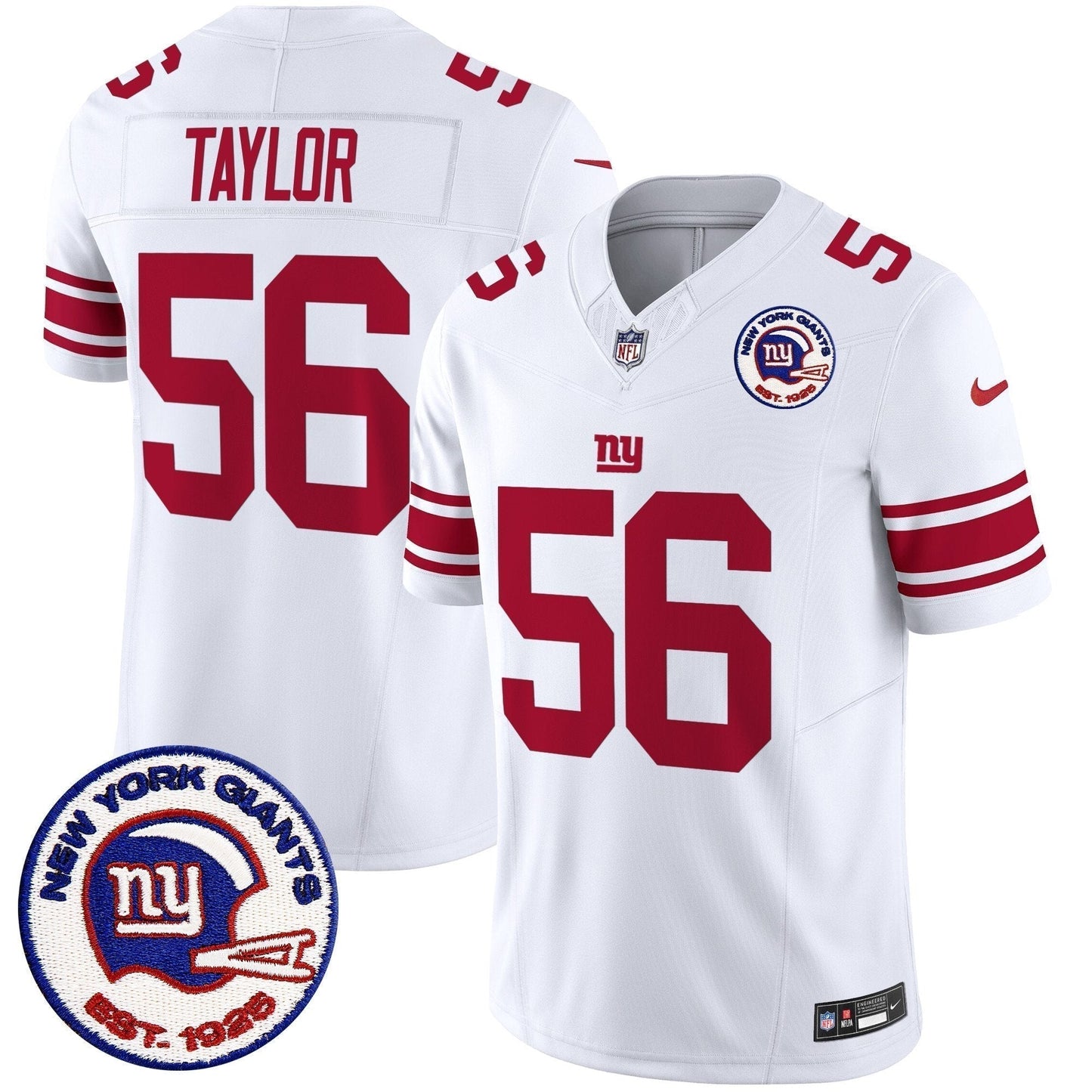 Men���s New York Giants Est 1925 Patch Vapor Limited Jersey ��� All Stitched