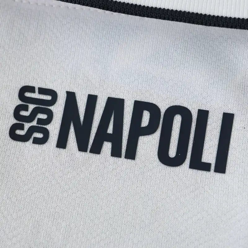 SSC Napoli Away Jersey 2024/25 – Fan Version | White & Black Football Kit