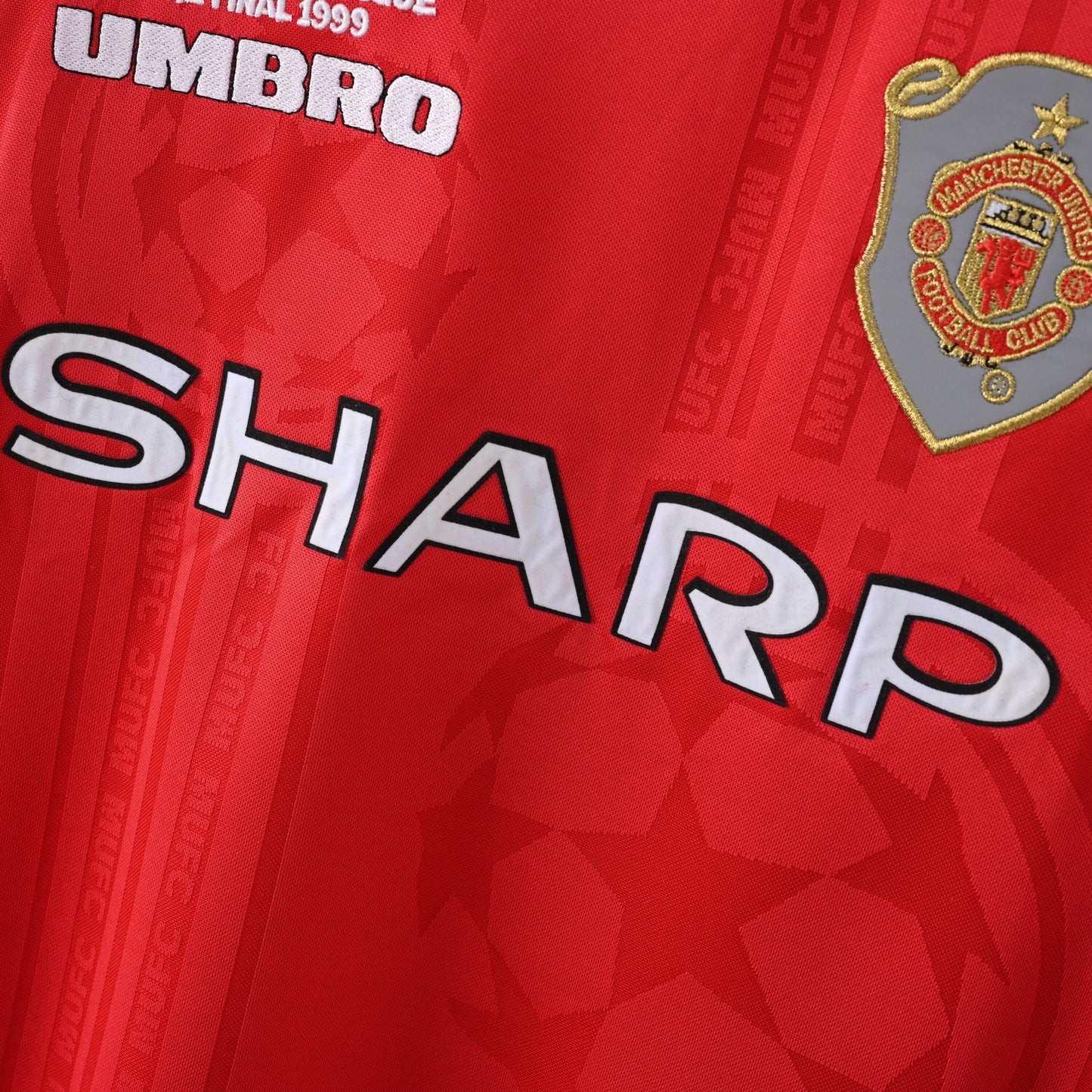 1998/99 Manchester United Home Long Sleeve Retro Jersey - UCL Final Camp Nou