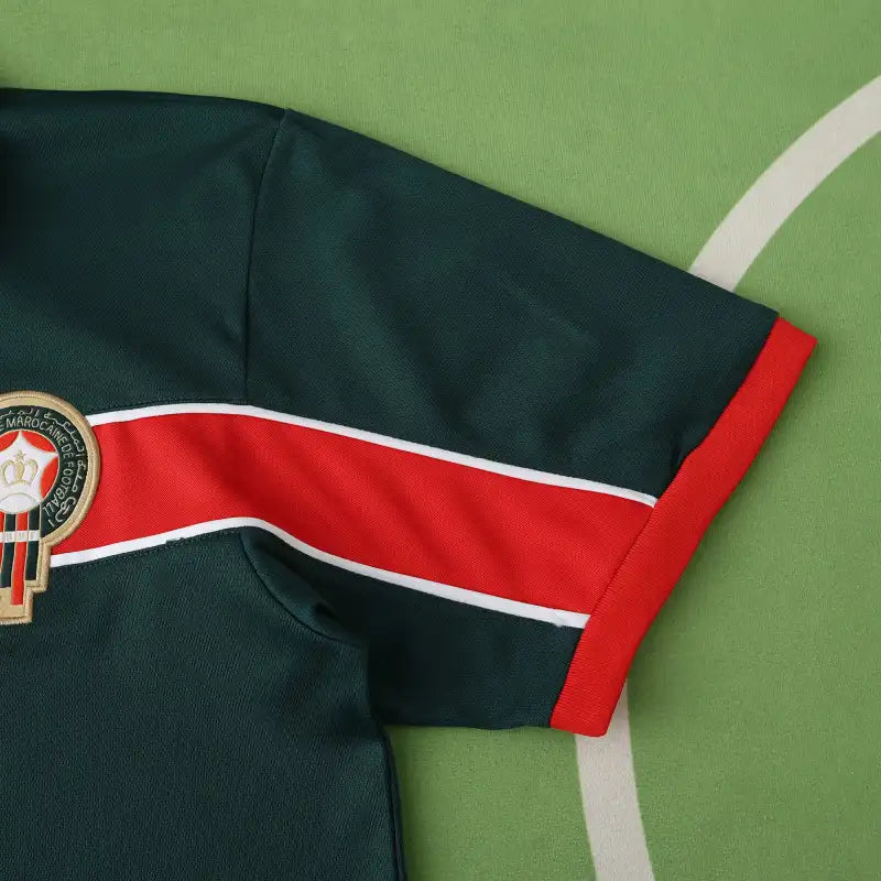 Morocco National Team 1998 Home Retro Jersey – Dark Green World Cup Fan Version