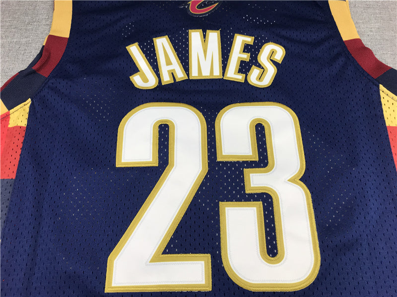 LeBron James #23 Cleveland Cavaliers Navy 2008-09 Mitchell & Ness Hardwood Classics Swingman Jersey