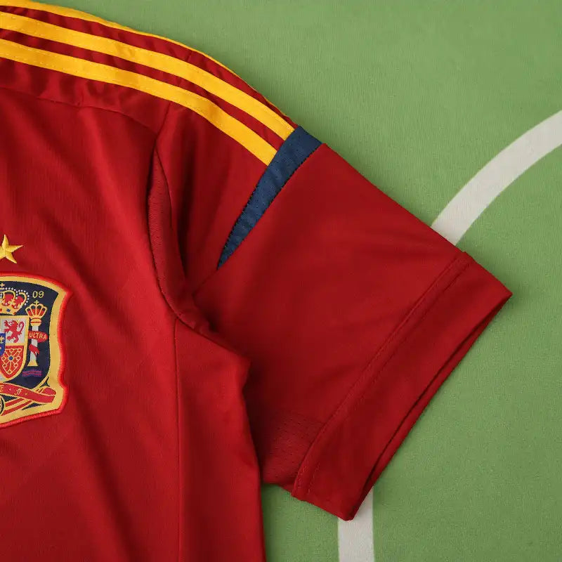 Spain National Team 2012 Euro Home Retro Fan Jersey – Red | Adidas | UEFA Champions Edition