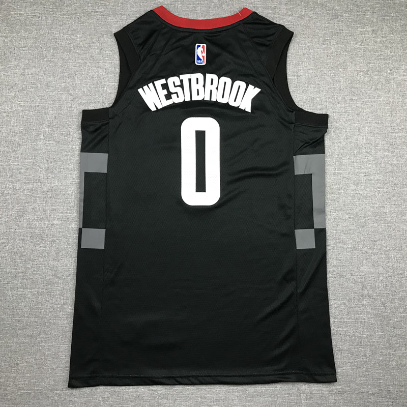 Men's Houston Rockets Russell Westbrook #0 NBA Black Classics Swingman Jerseys