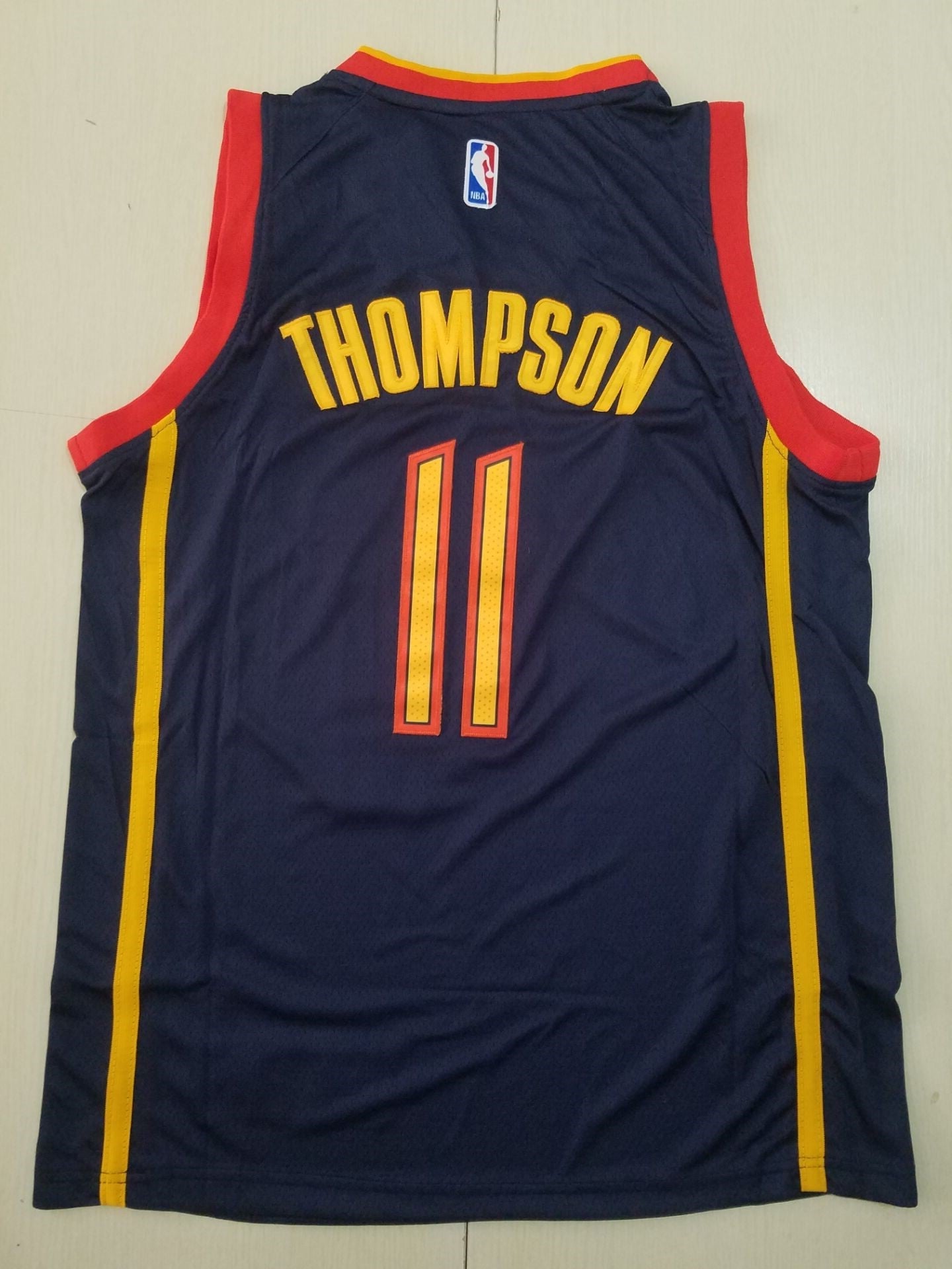 Men's Golden State Warriors Klay Thompson #11 Navy Hardwood Classics Jerseys
