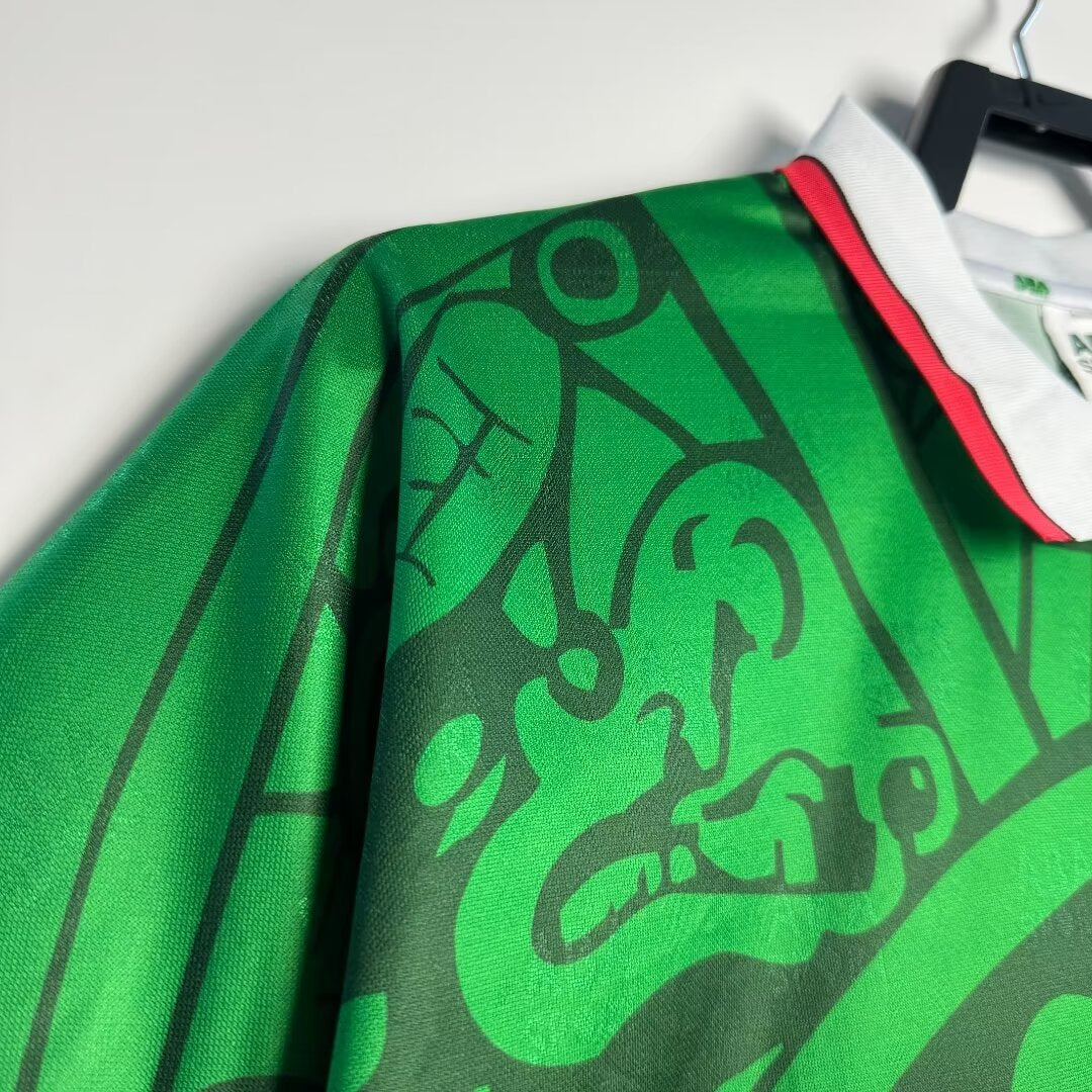 1998 Mexico Home Retro Jersey - ABA Sport - FIFA World Cup France 98 - Aztec Pattern