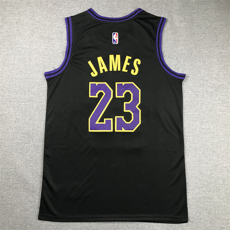 LeBron James #23 Los Angeles Lakers Black 2023-24 City Edition Swingman Jersey