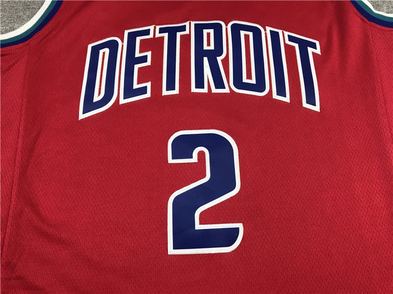 Men's Detroit Pistons Cade Cunningham Red 2021/22 Swingman Jerseys - City Edition