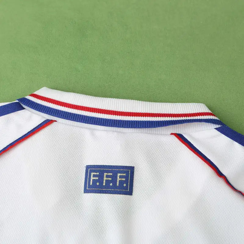 France 1998 World Cup Away Retro Fan Version Soccer Jersey