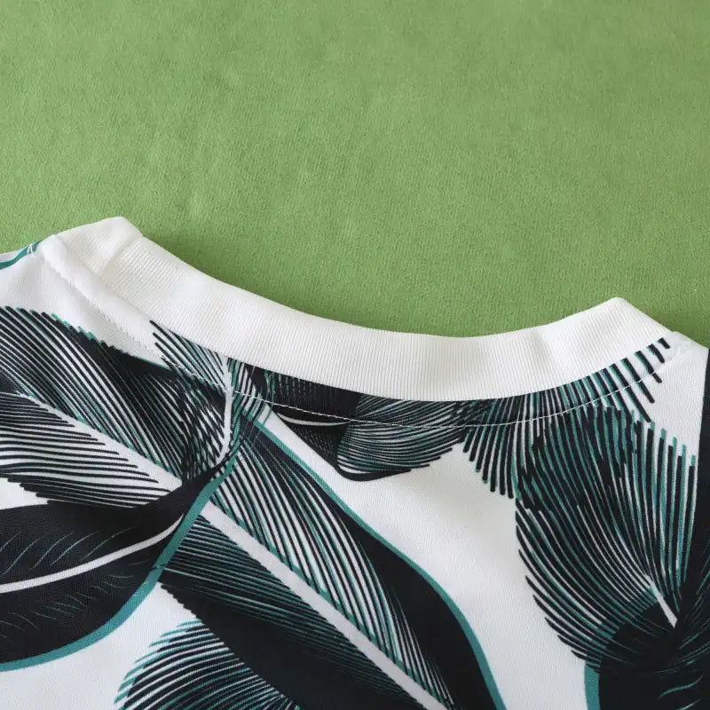 Newcastle United 2024/25 Training Jersey – White Tropical Leaf Print Fan Version