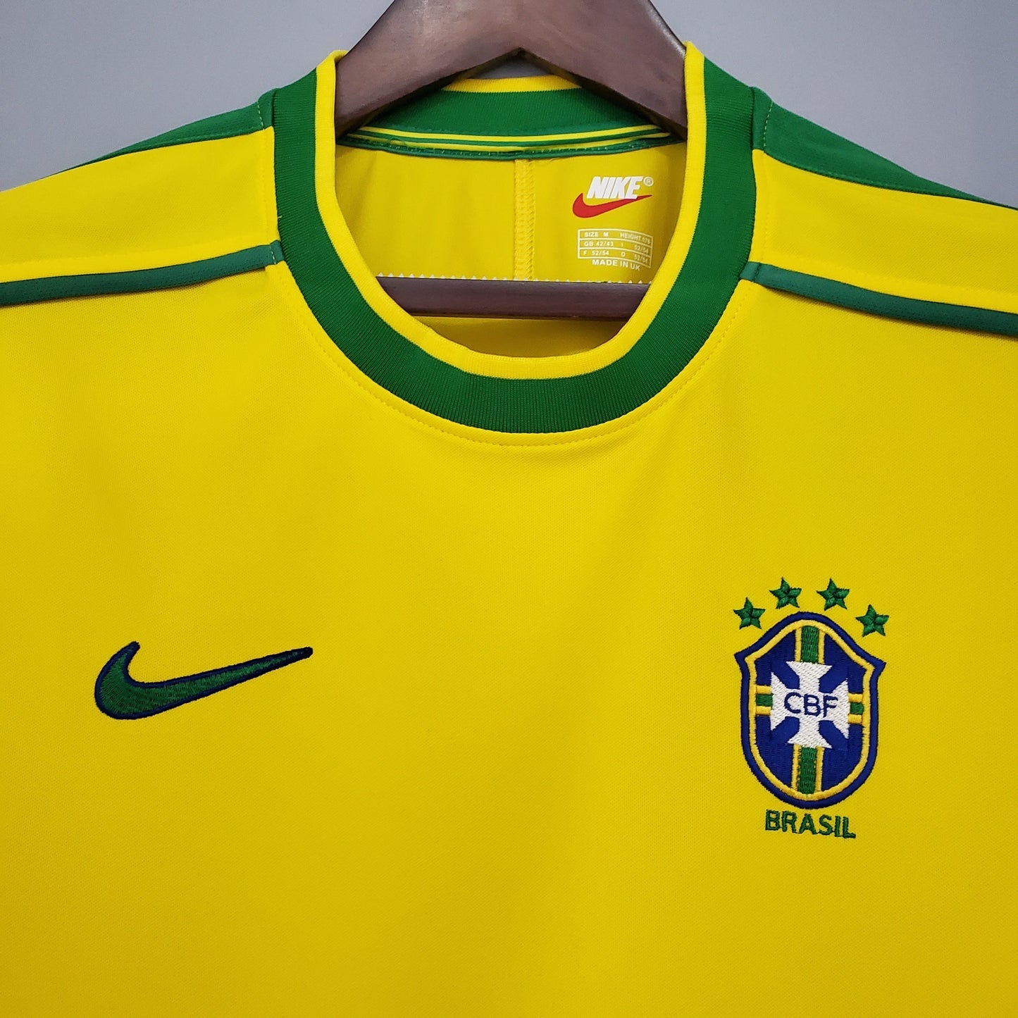 Brazil 1998 Home Retro Jersey – World Cup Final Nike Yellow Kit