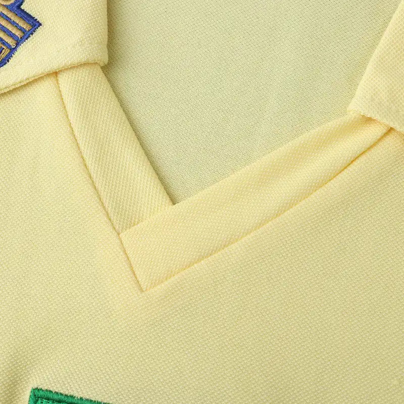 Wales National Team 1976-1979 Away Retro Fan Jersey – Yellow | Red Dragon Crest Classic Kit