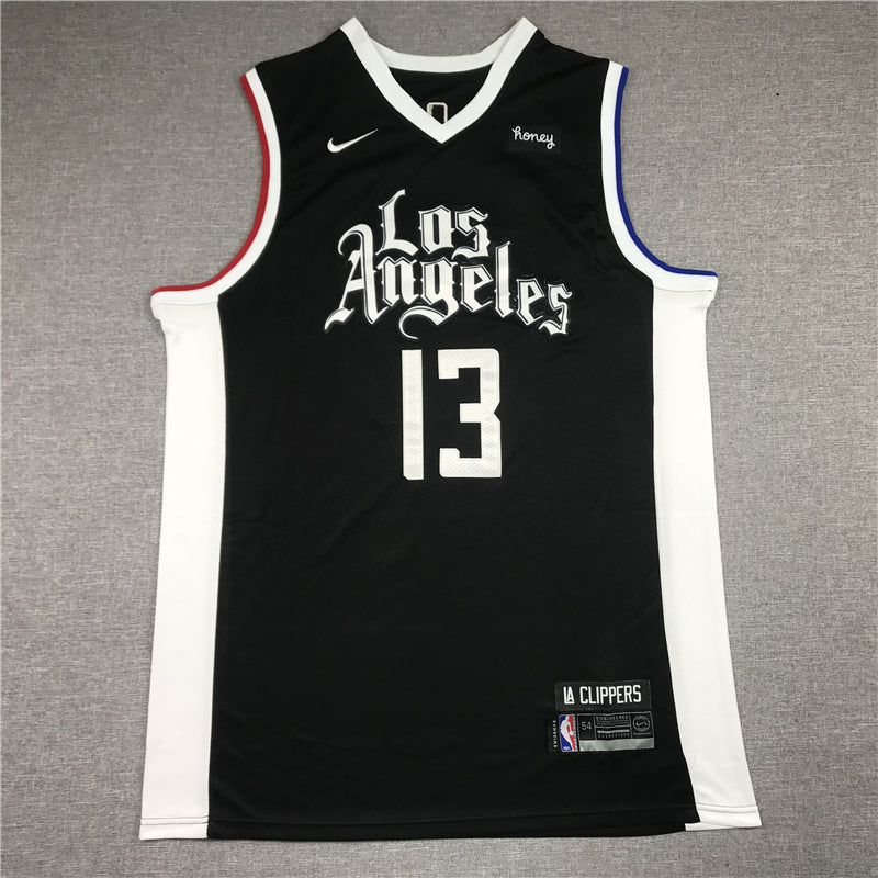 Men's LA Clippers Paul George #13 NBA Dark Blue Classics Jerseys - City Edition