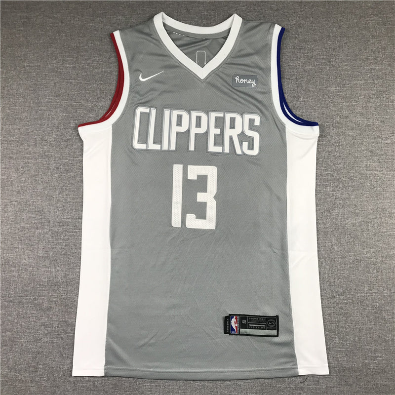 Men's LA Clippers Paul George Gray 2020/21 Swingman Jerseys - Earned Edition