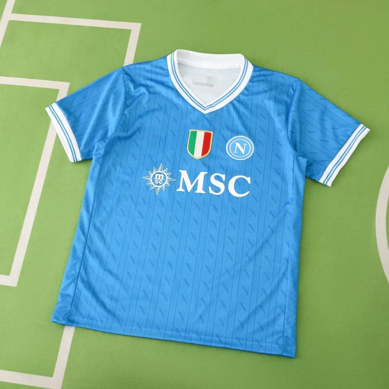 S.S.C. Napoli Home Kids Kit 2025/26 – Sky Blue Children's Football Jersey & Shorts Set