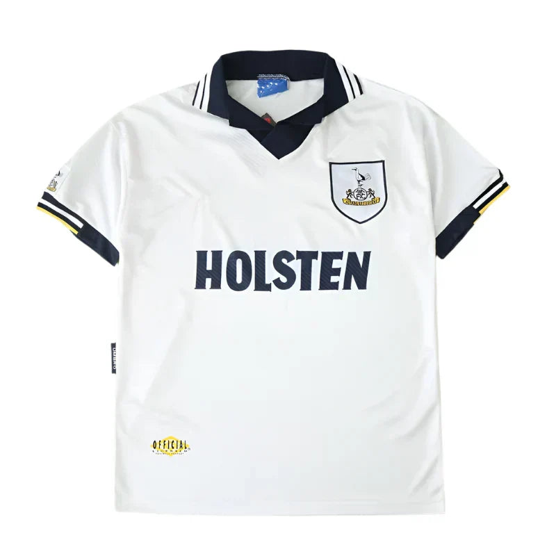 Tottenham Hotspur 1993-95 Home Retro Fan Jersey – White | Holsten | Classic Spurs 90s Premier League Shirt